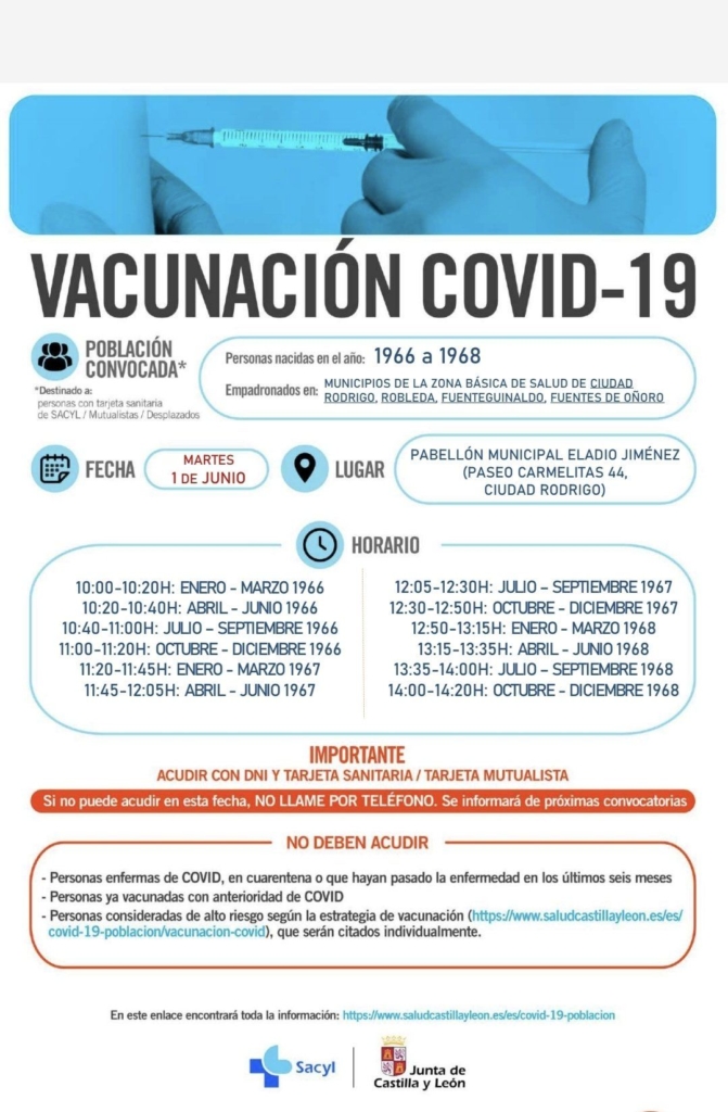 Vacunacion Ciudad Rodrigo