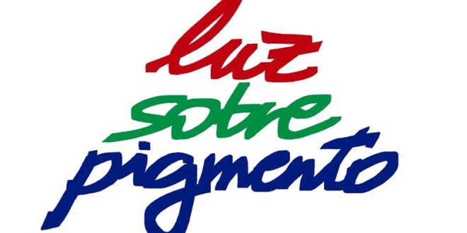 logotipo luz sobre pigmento