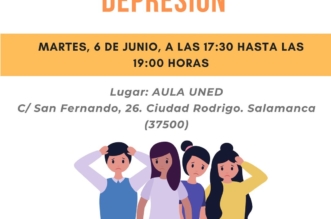 Cartel de Jornada Ansiedad Estres y Depresion en Ciudad Rodrigo