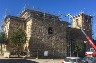 Negrilla de Palencia obras en la iglesia
