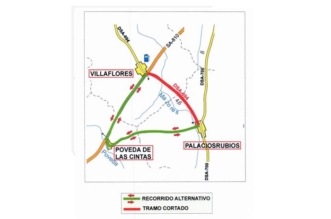 corte carretera Villaflores