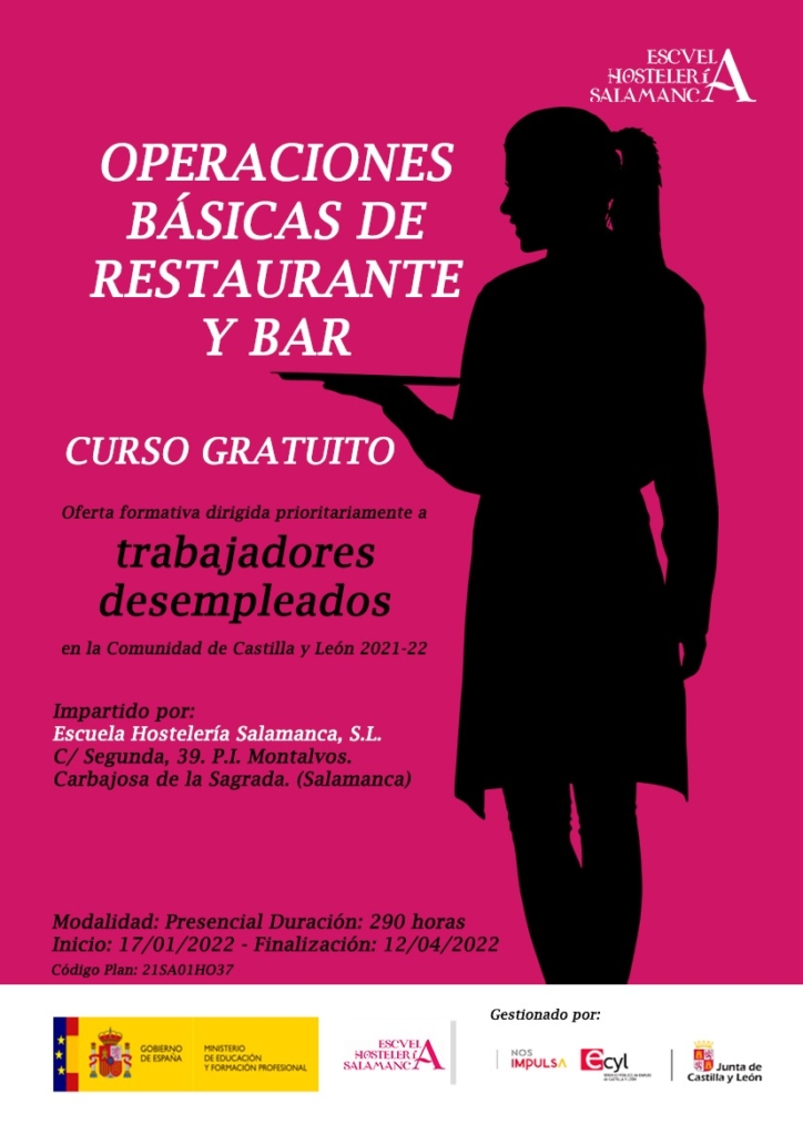 Curso de bar y restaurante Salamanca