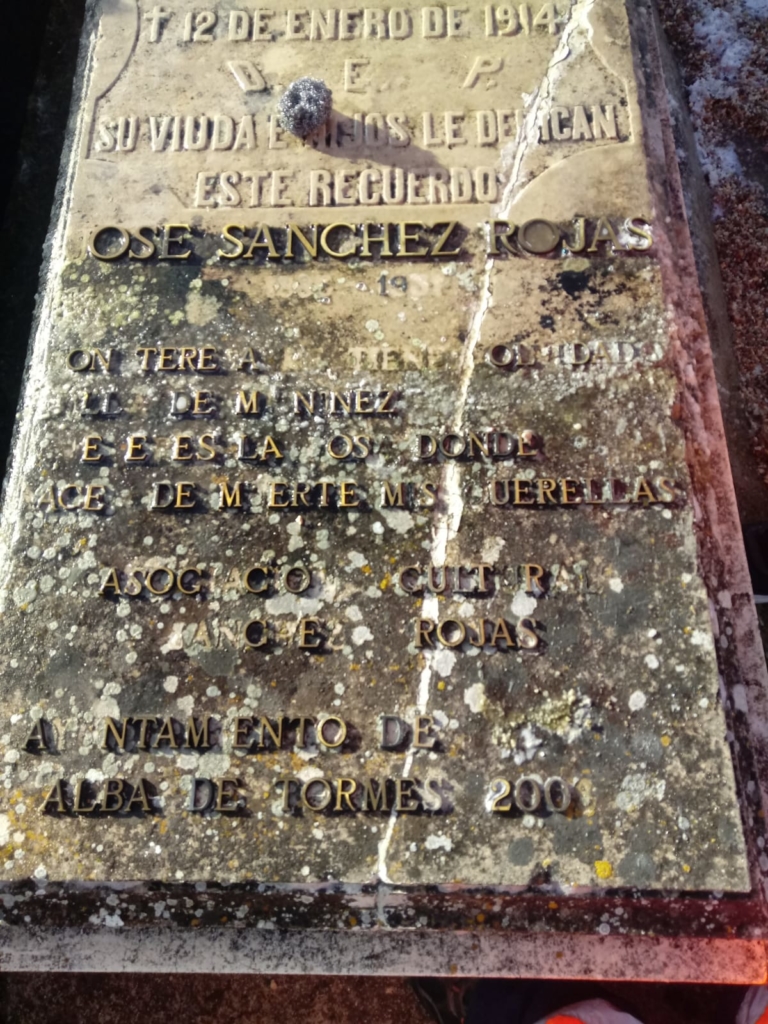 Jose Sanchez Rojas sepultura Alba de Tormes 1