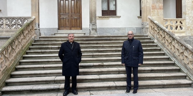 Diputacion. Javier Iglesias y nuevo obispo Jose Luis Retama 1