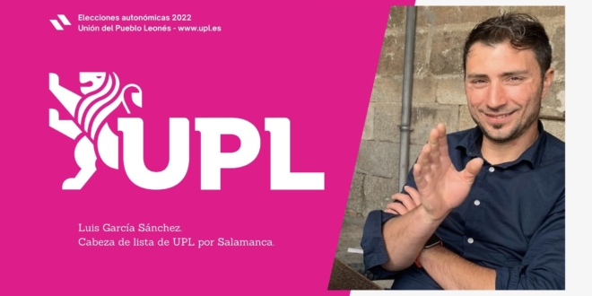Luis Garcia. Cabeza de lista de UPL por Salamanca.