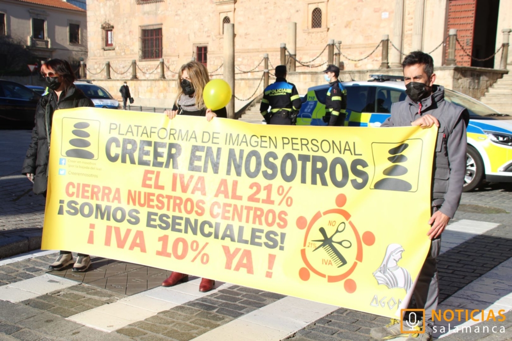 Protesta de peluquerias Salamanca 4