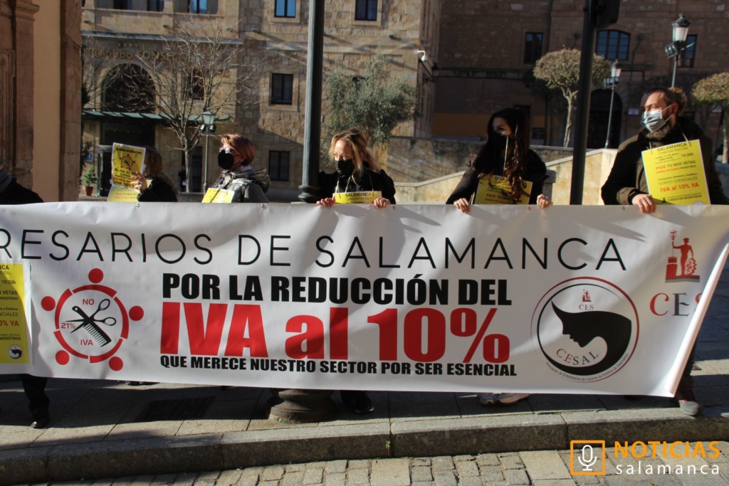 Protesta de peluquerias Salamanca 5
