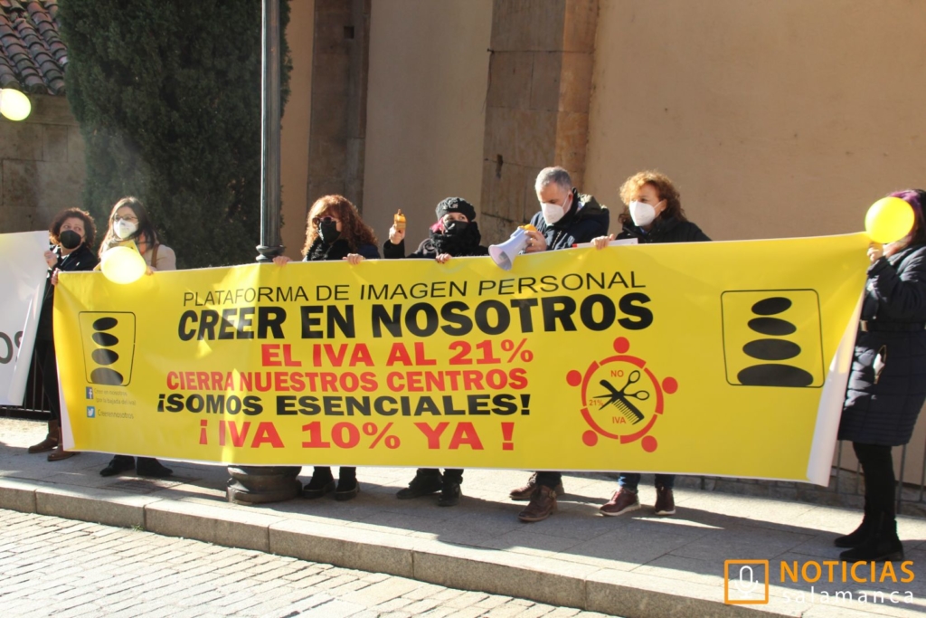 Protesta de peluquerias Salamanca 7
