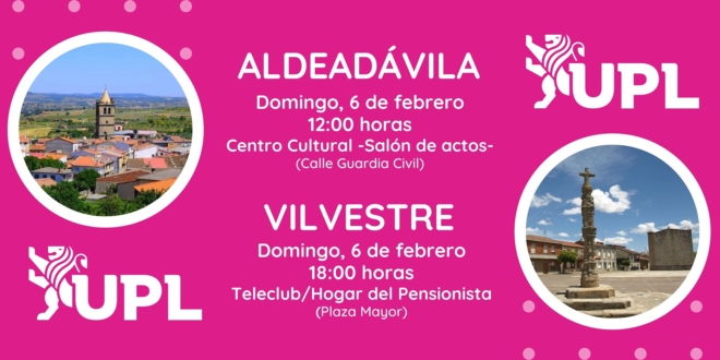 Actos UPL Aldeadavila y Vilvestre