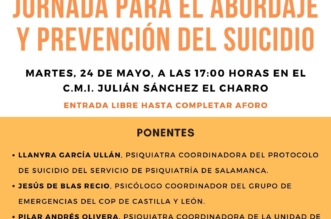 CARTEL JORNADA ABORDAJE Y PREVENCION SUICIDIO