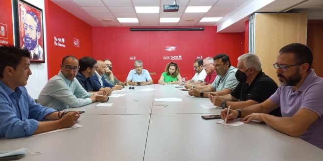 PSOE reunion transporte con UGT