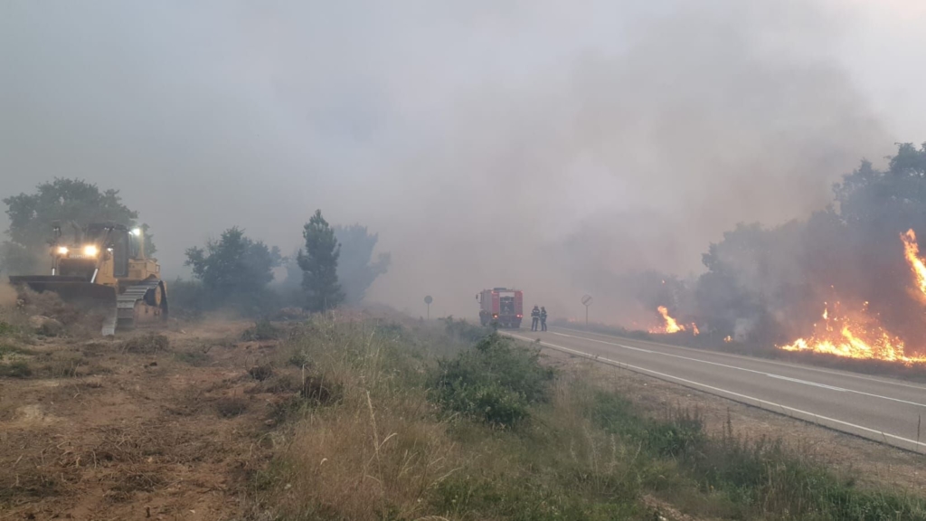 incendio Sierra de la Culebra Zamora 1