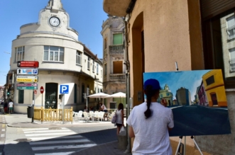 Participante en el XIV Certamen de pintura rapida al aire libre Villa de Guijuelo