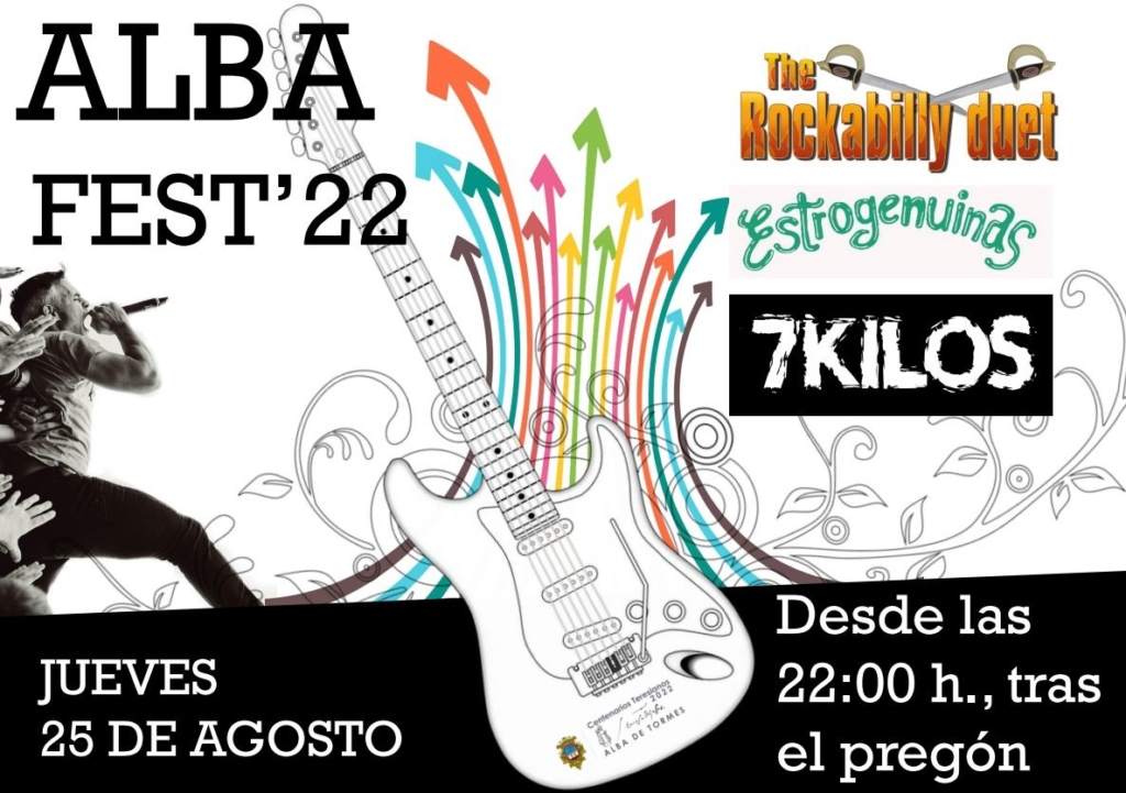 Alba Fest rock fiestas de agosto cartel