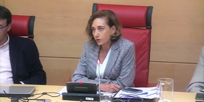 Alicia Gallego UPL en la Comision de Movilidad de las Cortes del 14 de septiembre de 2022