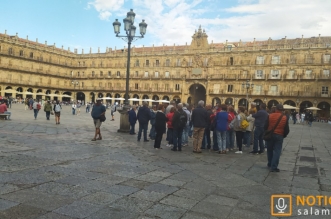 plaza mayor Salamanca gente covid septiembre 22