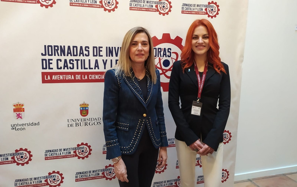 Maria Victoria Mateos y Sara Garcia Jornadas investigadoras