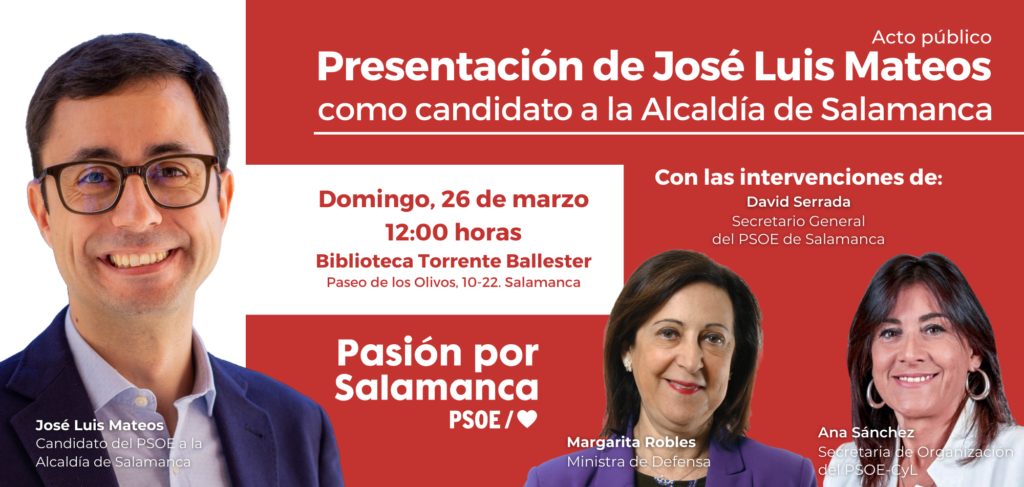 Acto presentacion Jose Luis Mateos PSOE 26 marzo