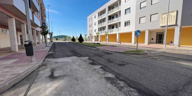 asfaltado en calles de carbajosa