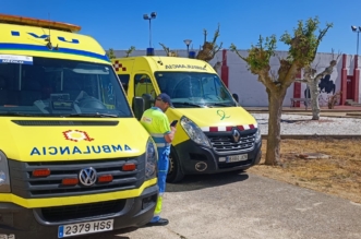 ambulancias Sacyl festejo taurino en Villoria