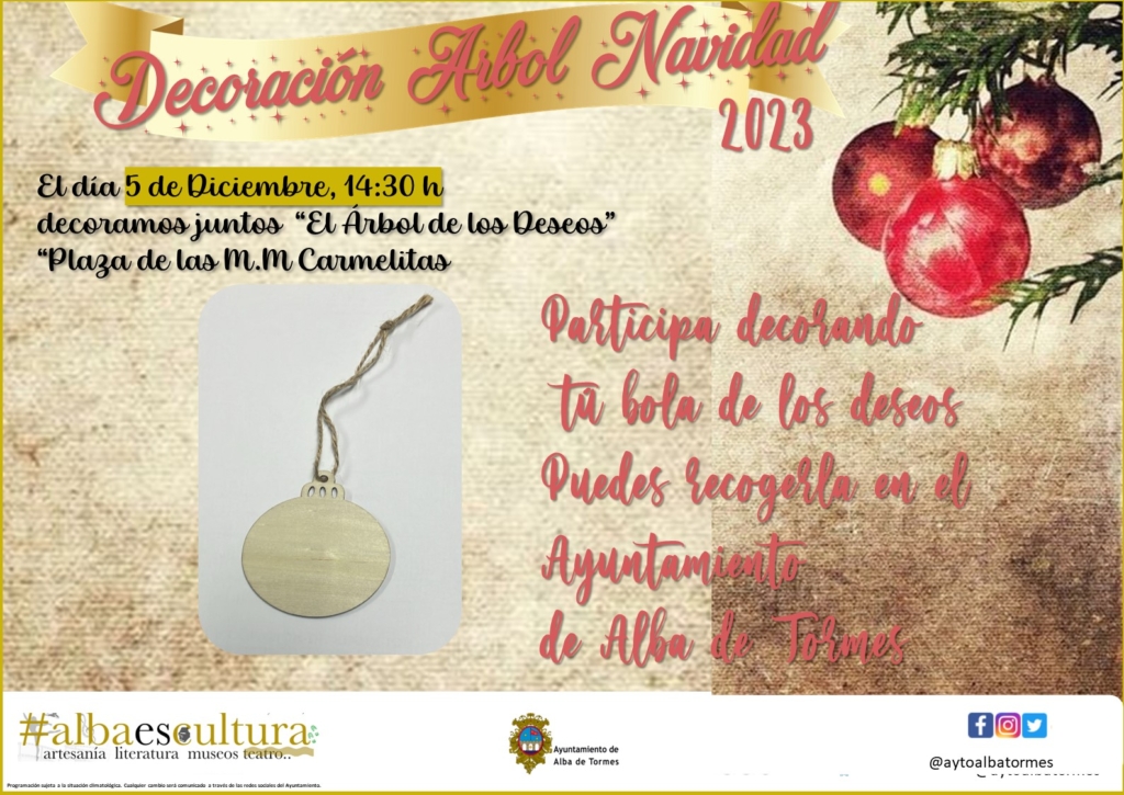 Calendario navideño. Alba de Tormes